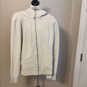 Lululemon Cream Zip-Up Hoodie size 14